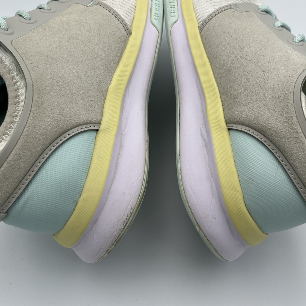 Kuru Atom Cloud Sneakers Womens 8.5 Gray Yellow Lace Up Athletic‎ Running Shoes - Picture 12 of 14